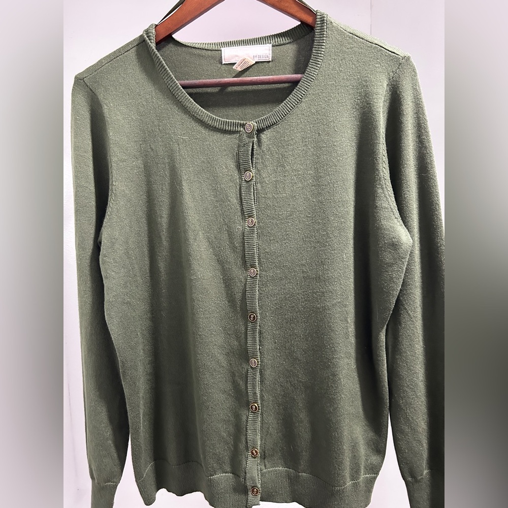 Dark green lightweight cardigan.XL. NWOT - Picture 4 of 8